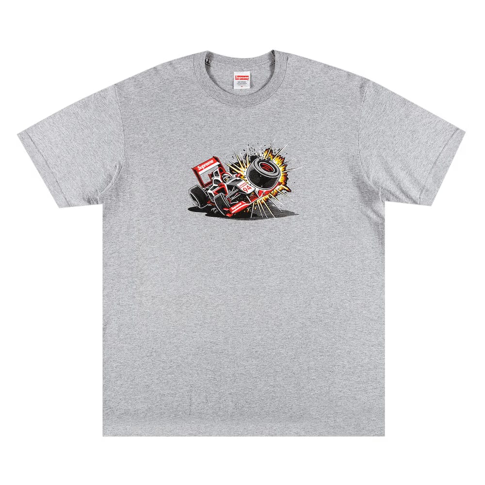 Supreme Crash T-Shirt Heather Grey