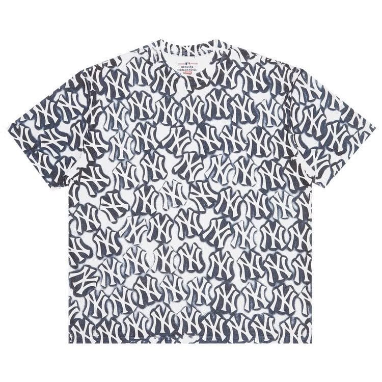 Supreme x New York Yankees Airbrush Shorts-Sleeve Top White