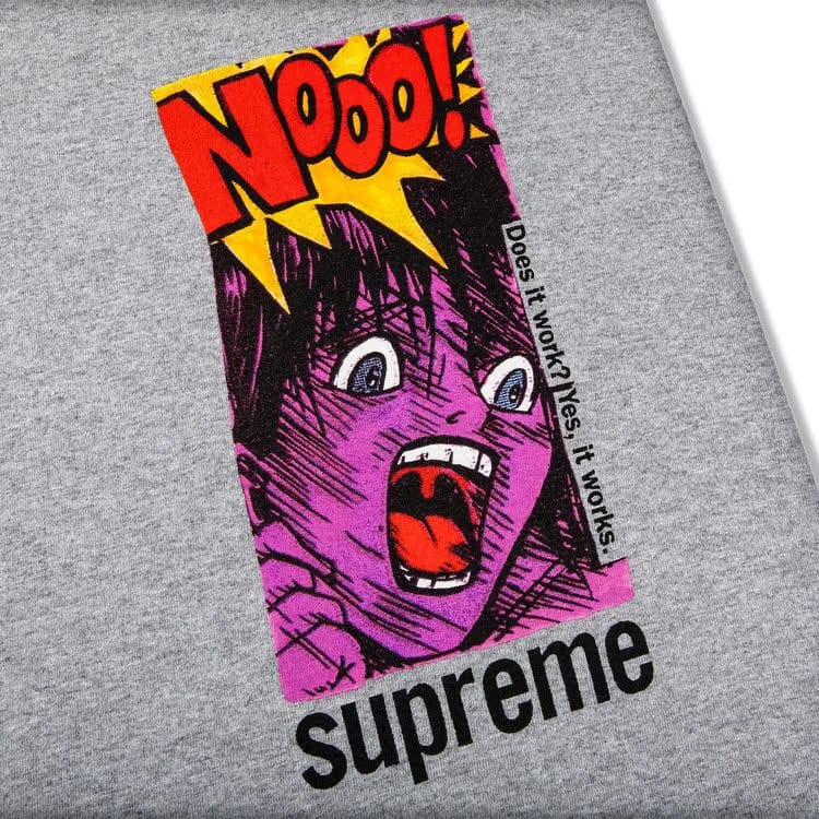 Supreme Does It Work T-Shirt Heather Grey