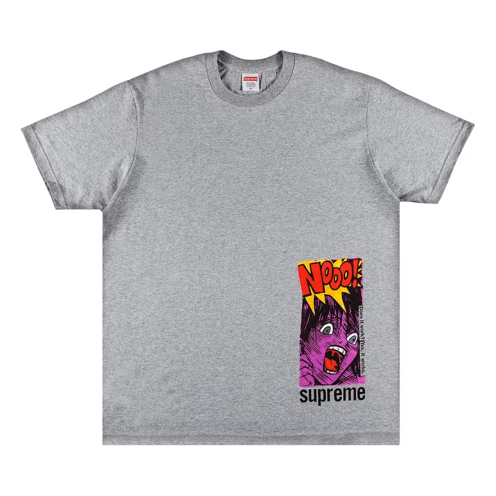 Supreme Does It Work T-Shirt Heather Grey
