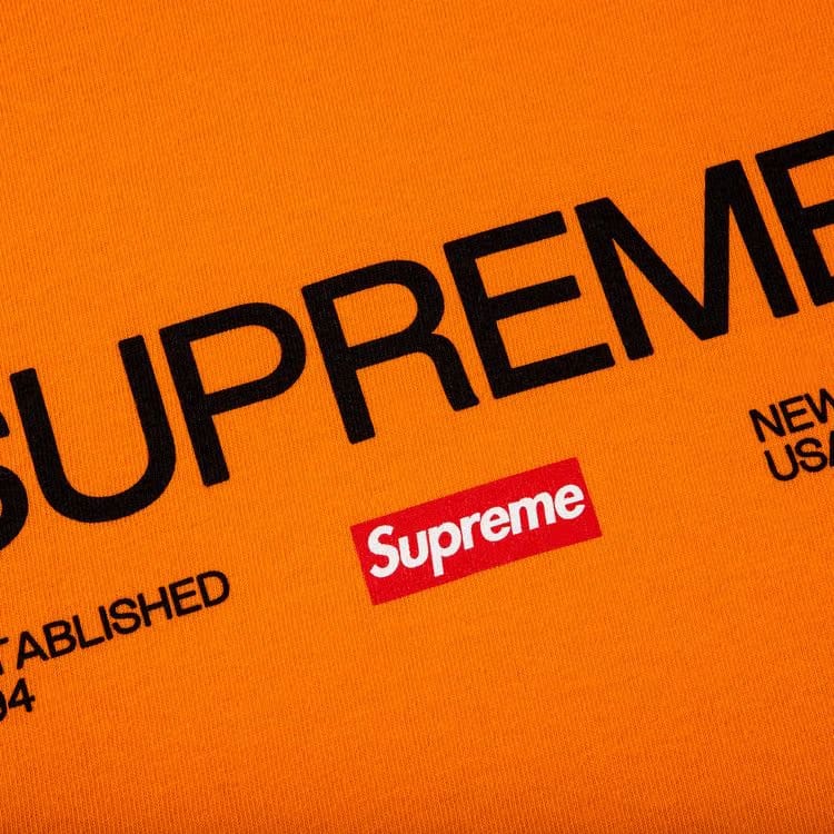 Supreme Est. 1994 T-Shirt Orange
