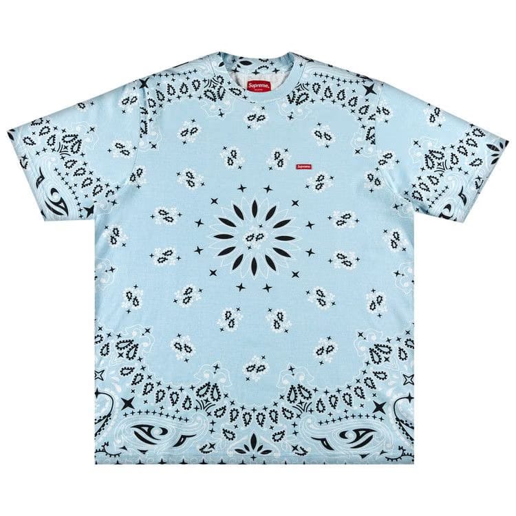 Supreme Small Box T-Shirt Light Blue Bandana
