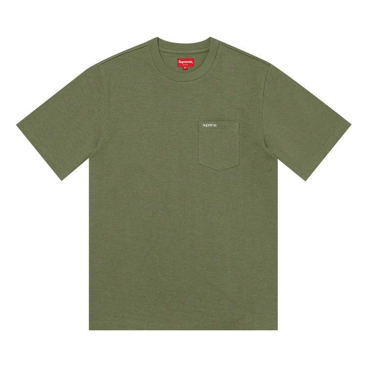 Supreme Shorts-Sleeve Pocket T-Shirt Light Olive