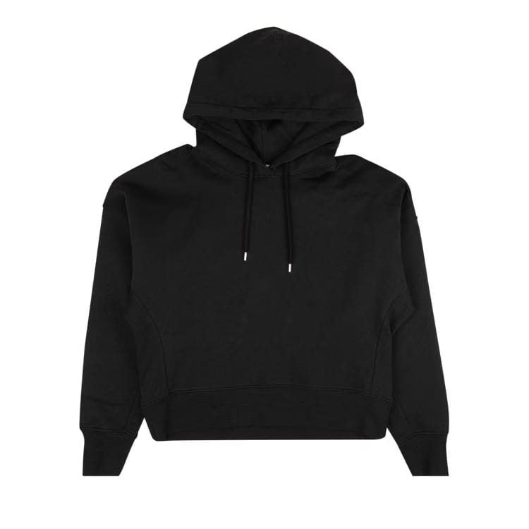 Moncler Metallic Lettering Logo Hoodie Sweatshirt Black