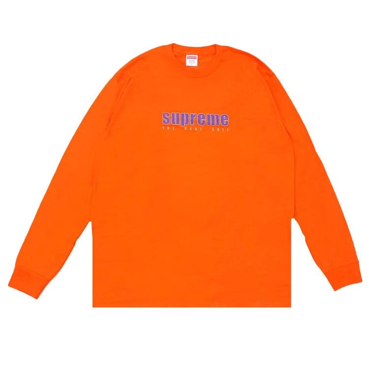 Supreme The Real Shit Long-Sleeve T-Shirt Orange