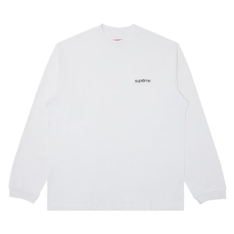 Supreme Mock Neck Long-Sleeve Top White
