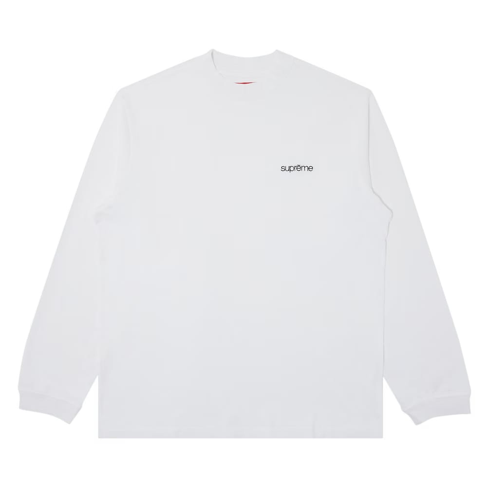Supreme Mock Neck Long-Sleeve Top White