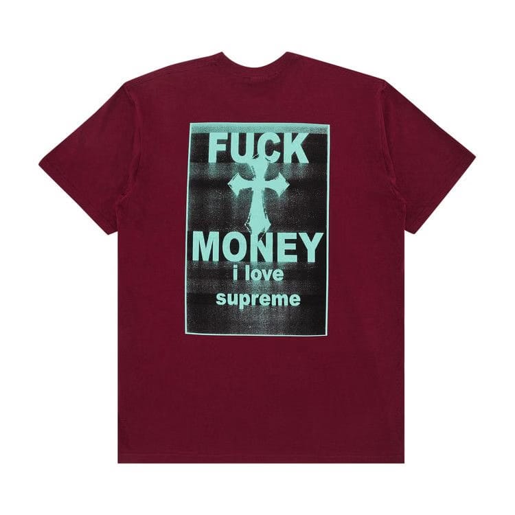 Supreme Fuck Money T-Shirt Cardinal