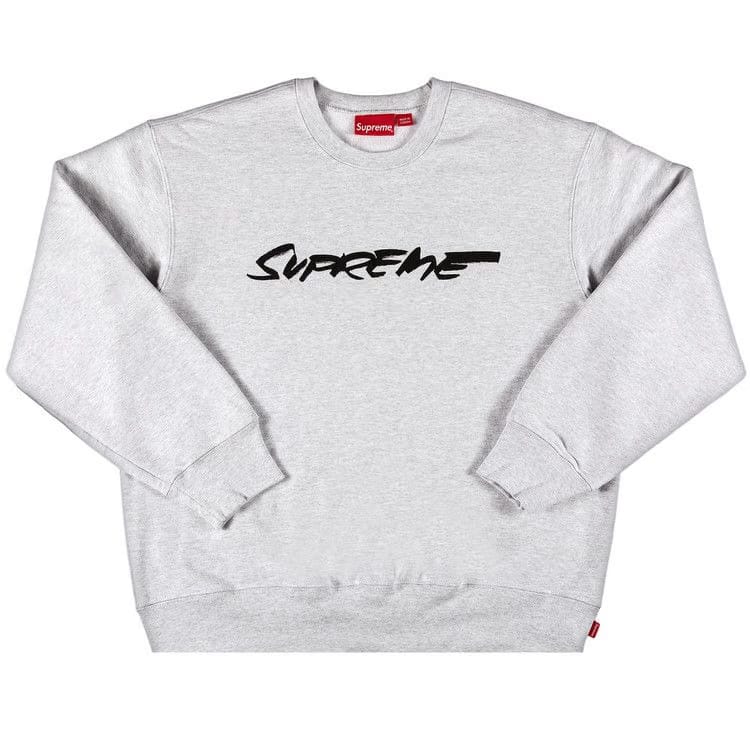 Supreme Futura Logo Crewneck Ash Grey
