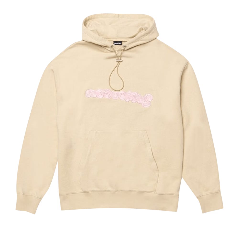 Jacquemus Le Sweatshirt Spirale Logo Hoodie Beige