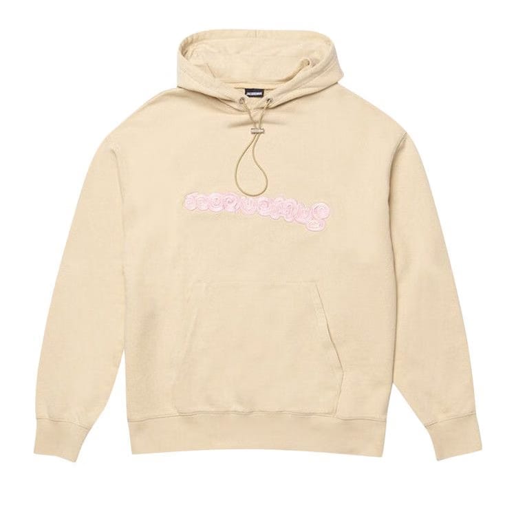 Jacquemus Le Sweatshirt Spirale Logo Hoodie Beige