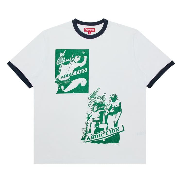 Supreme x Jane's Addiction Ringer T-Shirt White