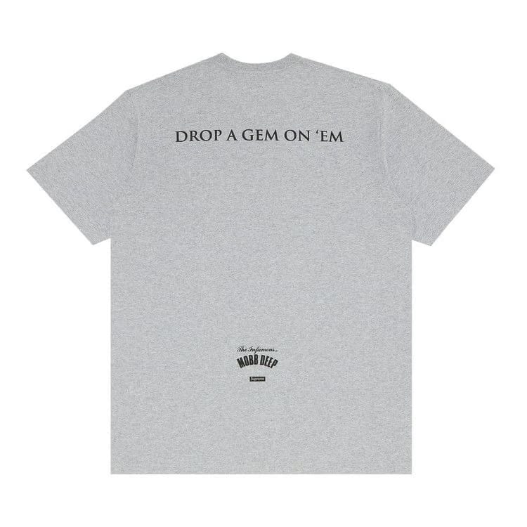 Supreme Mobb Deep Dragon T-Shirt Heather Grey