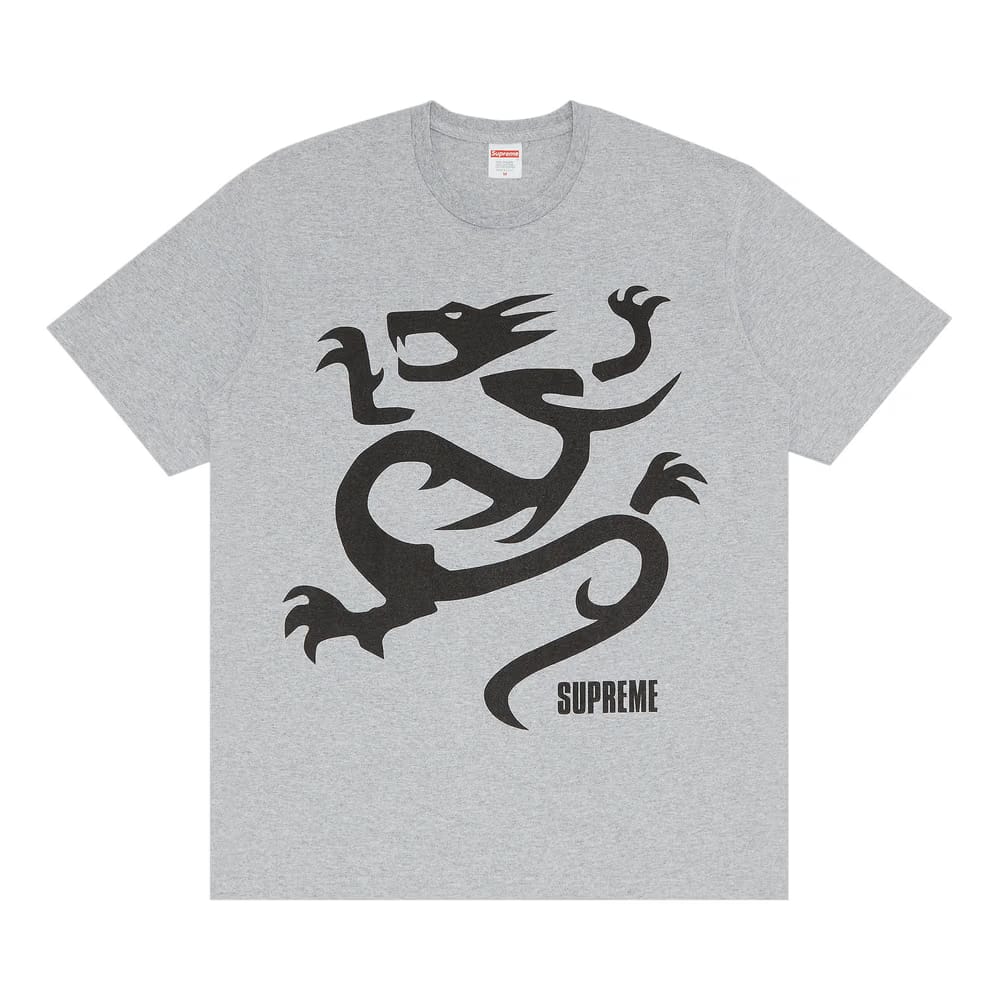 Supreme Mobb Deep Dragon T-Shirt Heather Grey