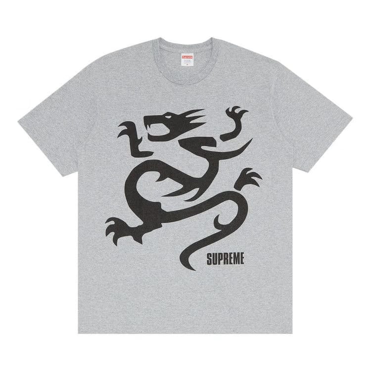 Supreme Mobb Deep Dragon T-Shirt Heather Grey