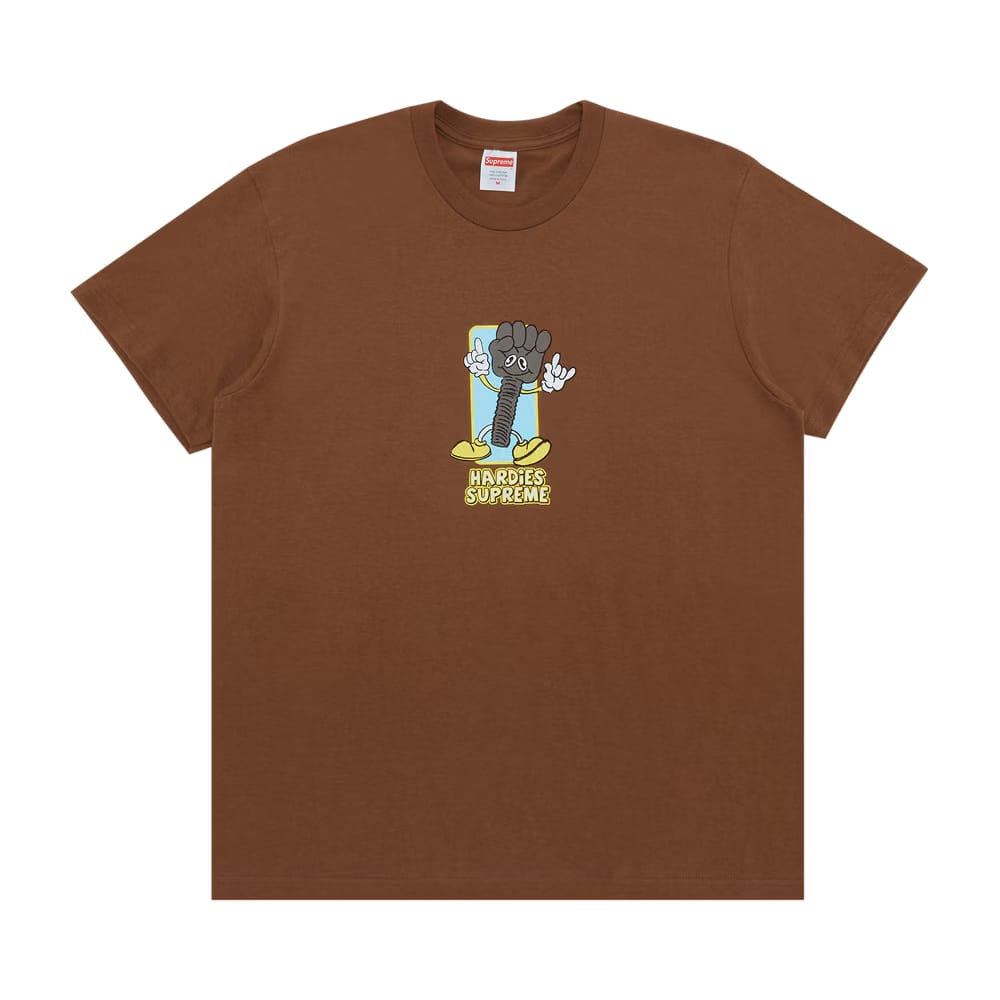 Supreme x Hardies Bolt T-Shirt Brown