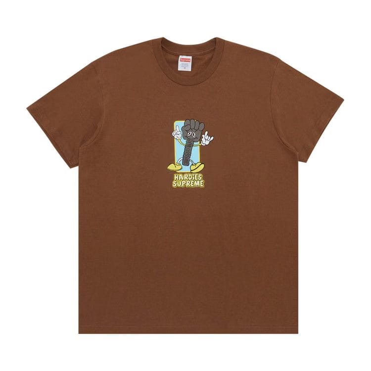 Supreme x Hardies Bolt T-Shirt Brown
