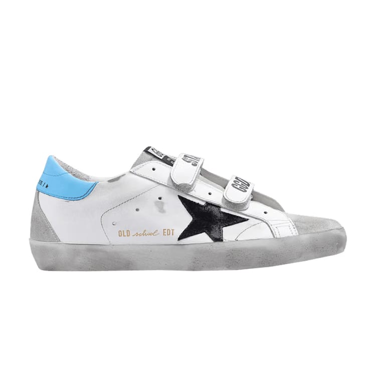Golden Goose Wmns Old School Touch-Strap 'White Ice'