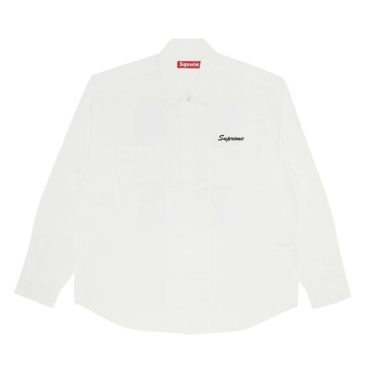 Supreme American Psycho Work Shirt White