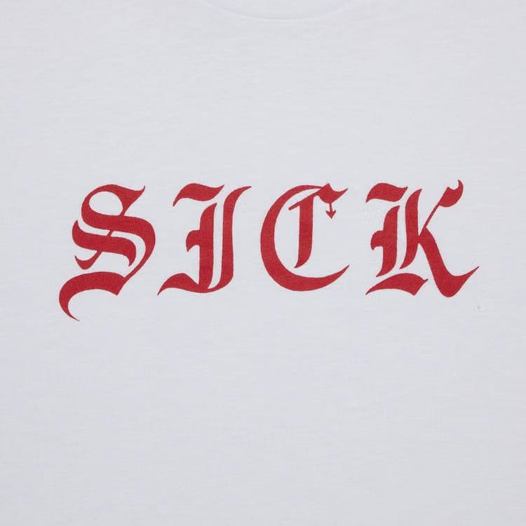 Supreme Sick Shorts-Sleeve Top White