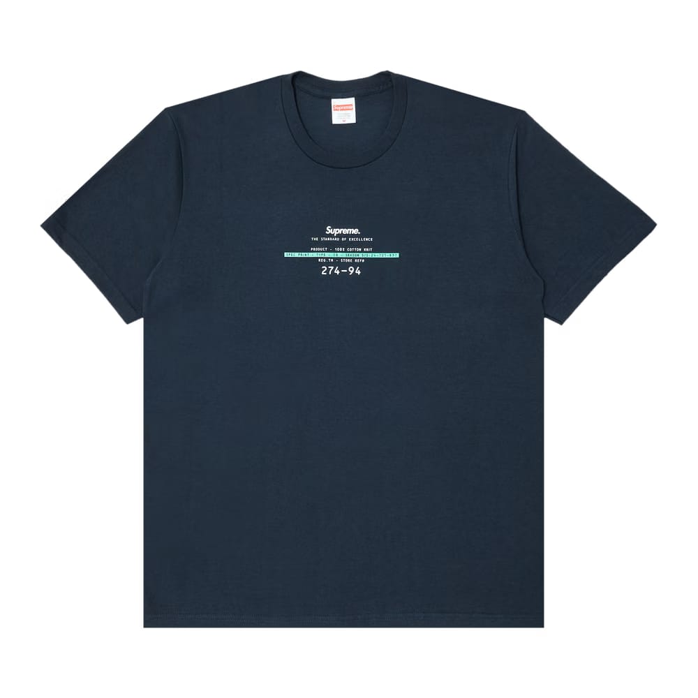 Supreme Standard T-Shirt Navy
