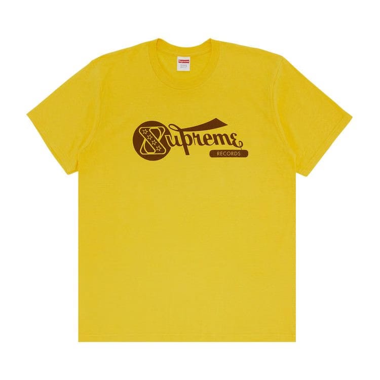 Supreme Records T-Shirt Yellow