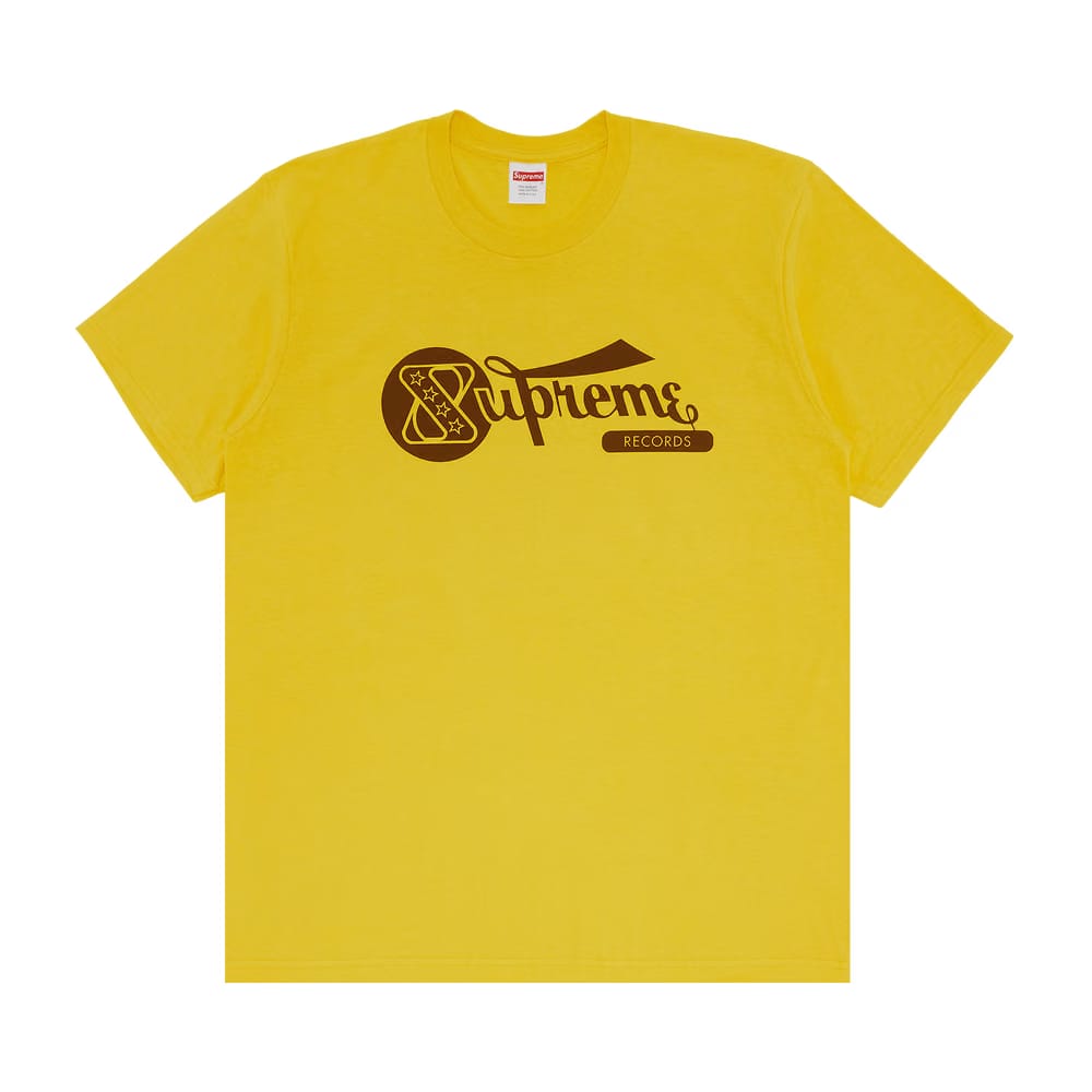 Supreme Records T-Shirt Yellow