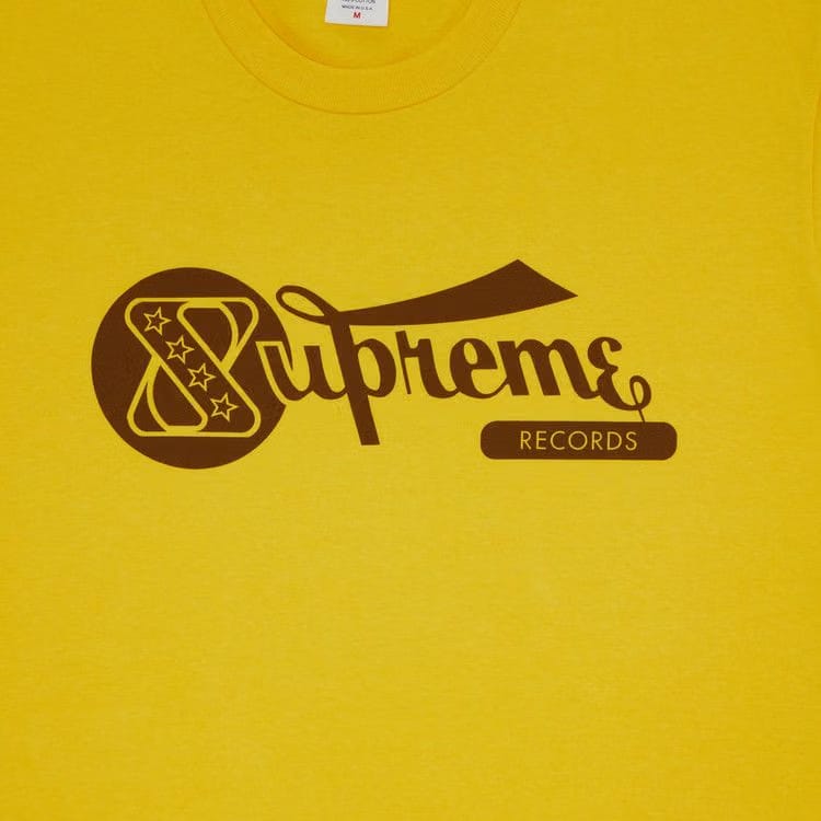 Supreme Records T-Shirt Yellow