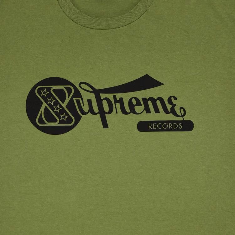 Supreme Records T-Shirt Moss Green