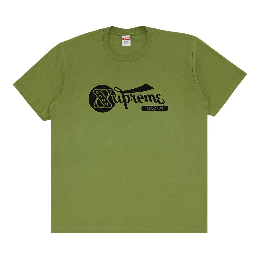 Supreme Records T-Shirt Moss Green