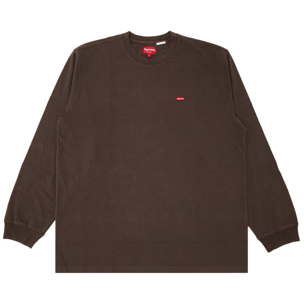 Supreme Small Box Long-Sleeve T-Shirt Brown