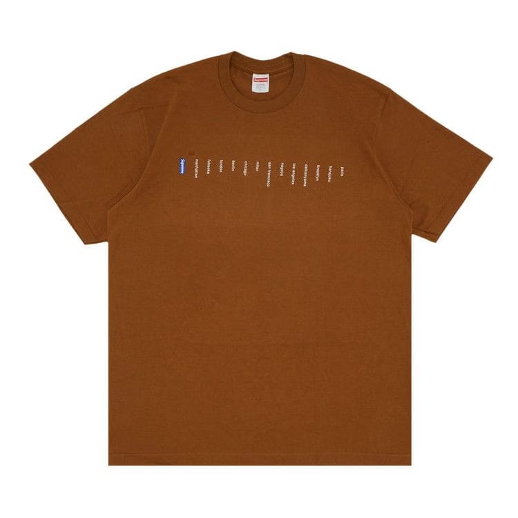 Supreme Location T-Shirt Light Brown
