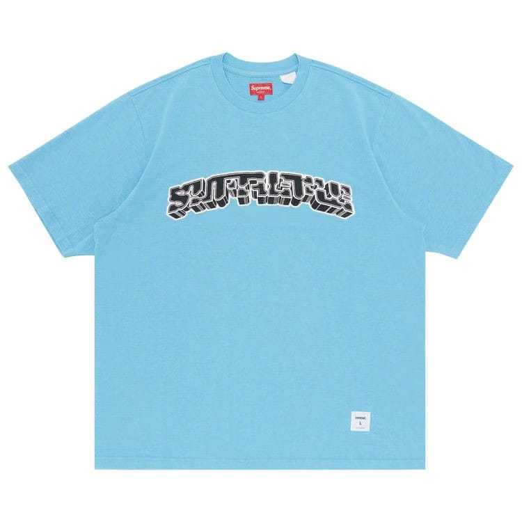 Supreme Block Arc Shorts-Sleeve Top Bright Blue