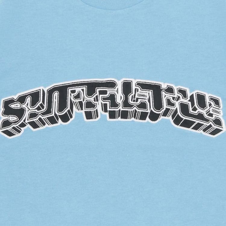 Supreme Block Arc Shorts-Sleeve Top Bright Blue
