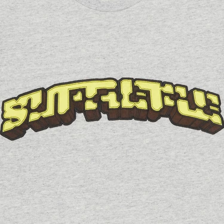 Supreme Block Arc Shorts-Sleeve Top Heather Grey