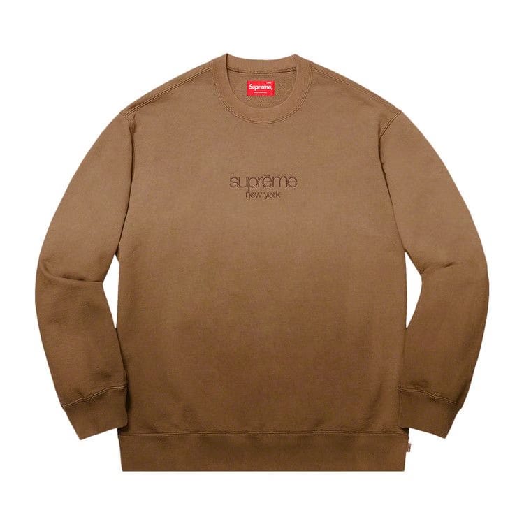 Supreme Dipped Crewneck Brown