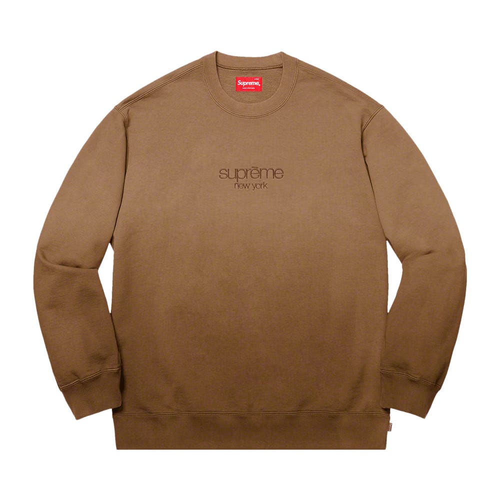 Supreme Dipped Crewneck Brown