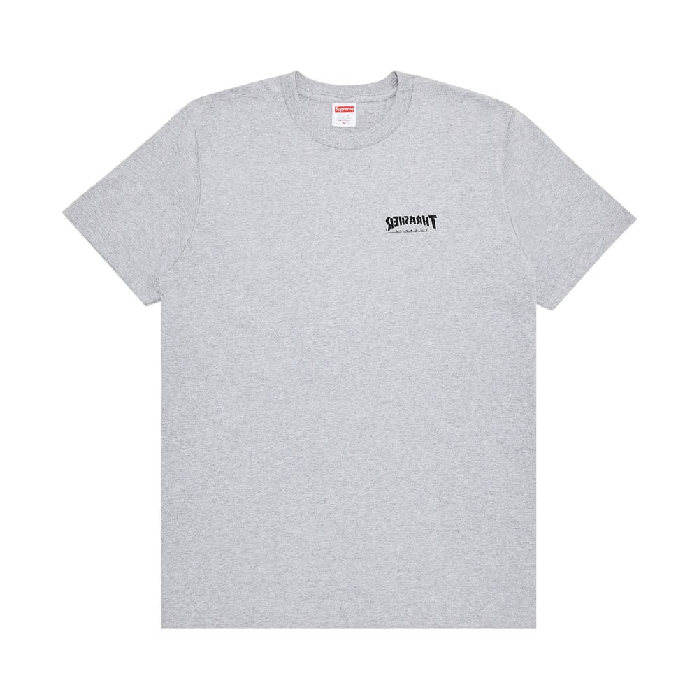 Supreme x Thrasher Cross T-Shirt Heather Grey
