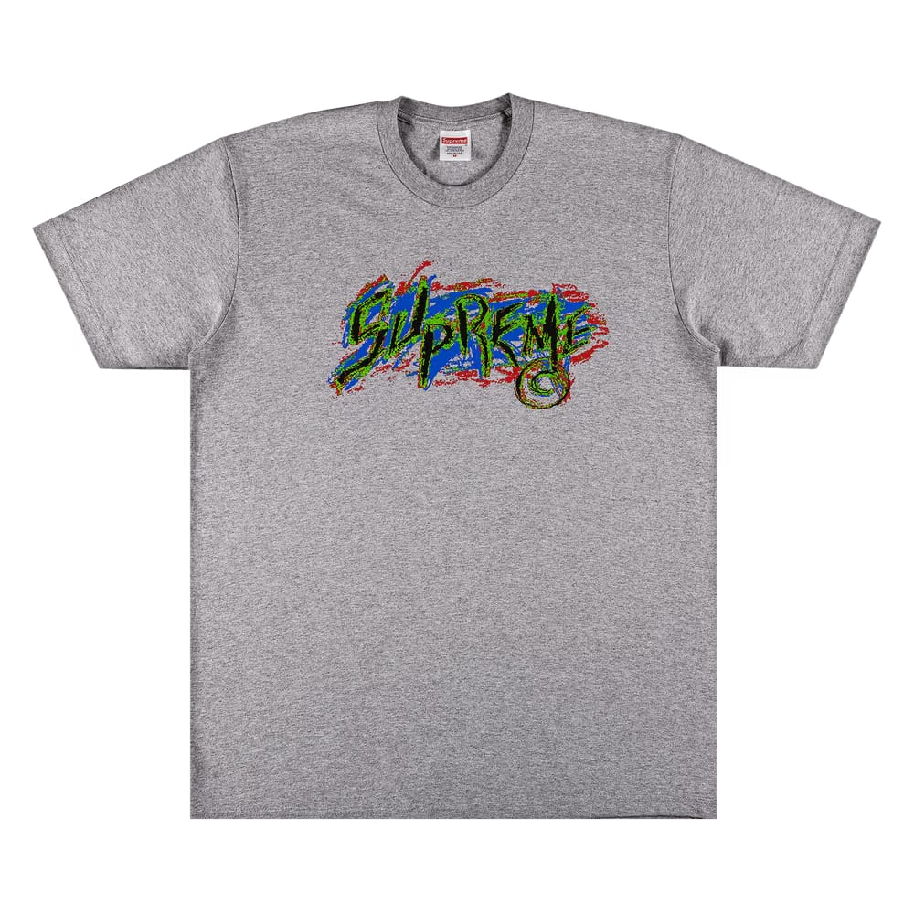 Supreme Scratch T-Shirt Heather Grey