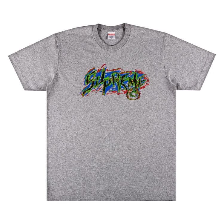 Supreme Scratch T-Shirt Heather Grey