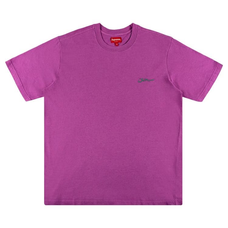 Supreme Arabic Logo Washed Shorts-Sleeve T-Shirt Pink