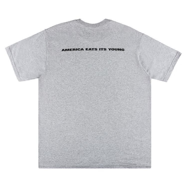 Supreme America Eats Its Young T-Shirt Heather Grey