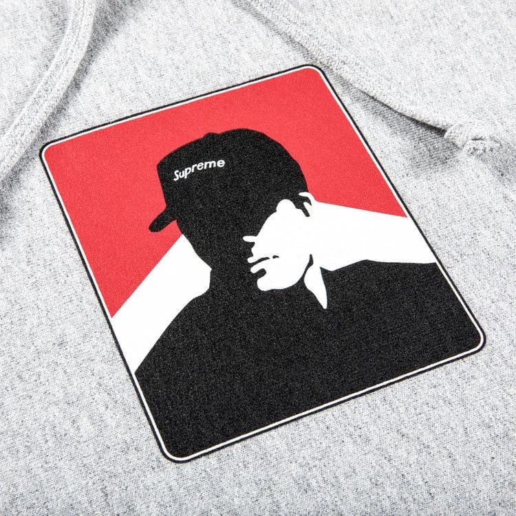 Supreme Portrait Hoodie Heather Grey