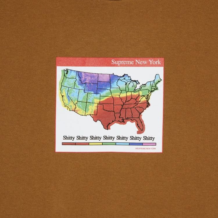 Supreme Weather T-Shirt Light Brown