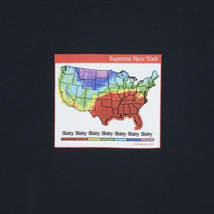 Supreme Weather T-Shirt Navy