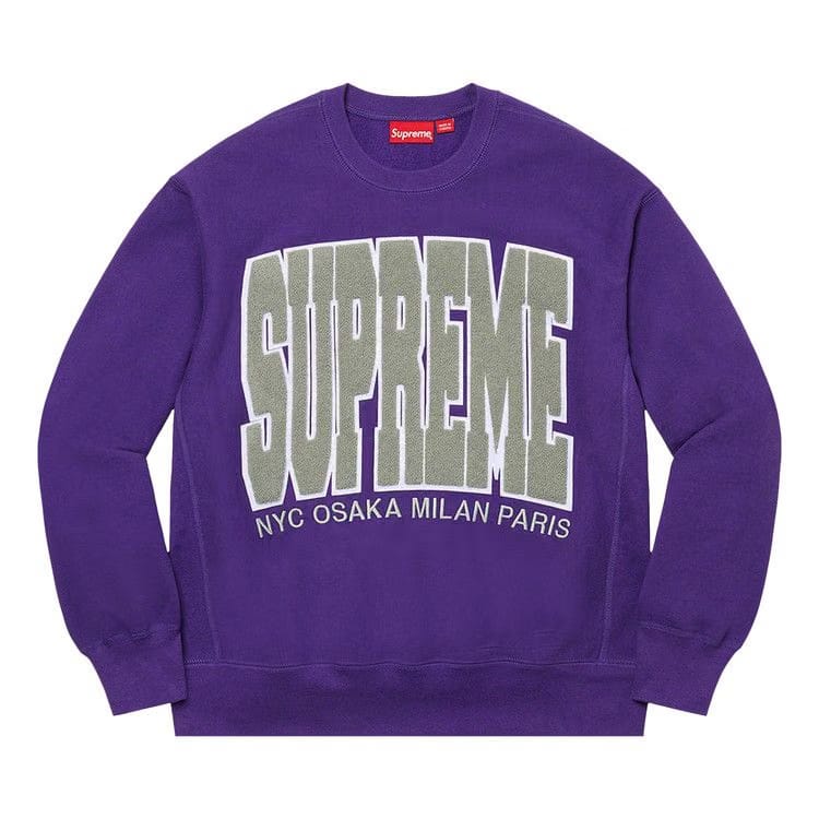 Supreme Cities Arc Crewneck Purple