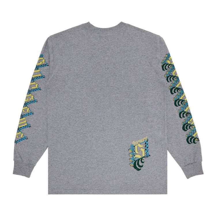 Supreme Strawberries Long-Sleeve T-Shirt Heather Grey