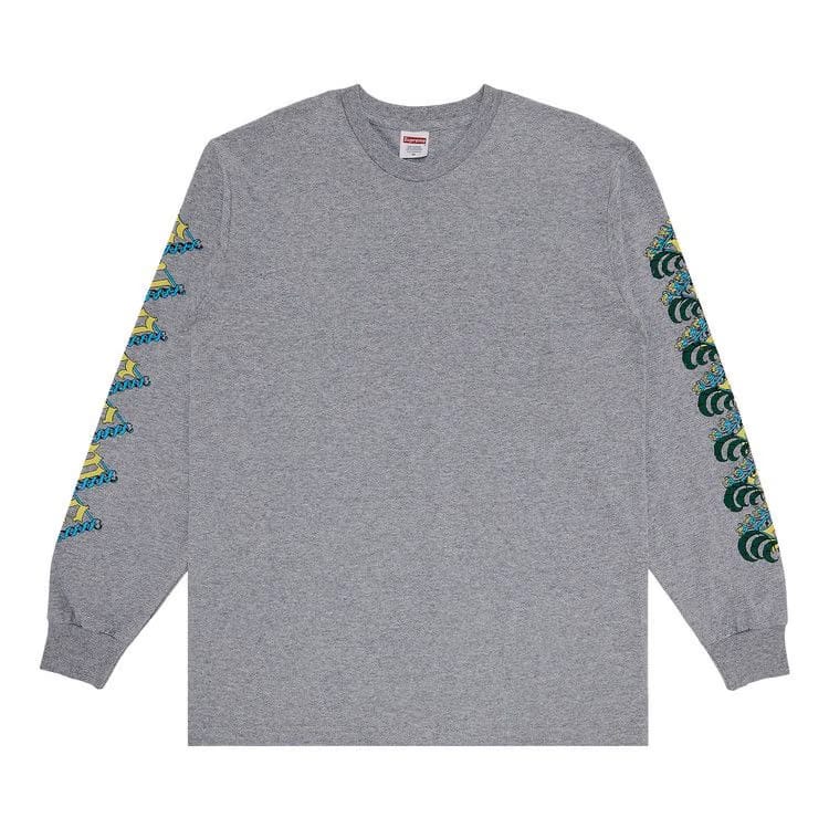 Supreme Strawberries Long-Sleeve T-Shirt Heather Grey