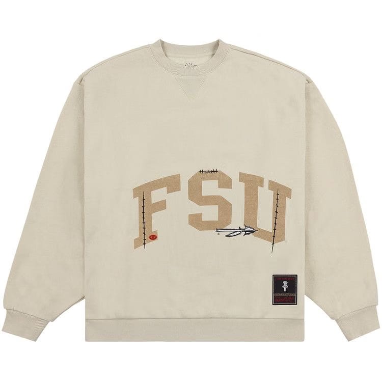 Cactus Jack by Travis Scott x Mitchell & Ness Florida State University Crewneck Tan