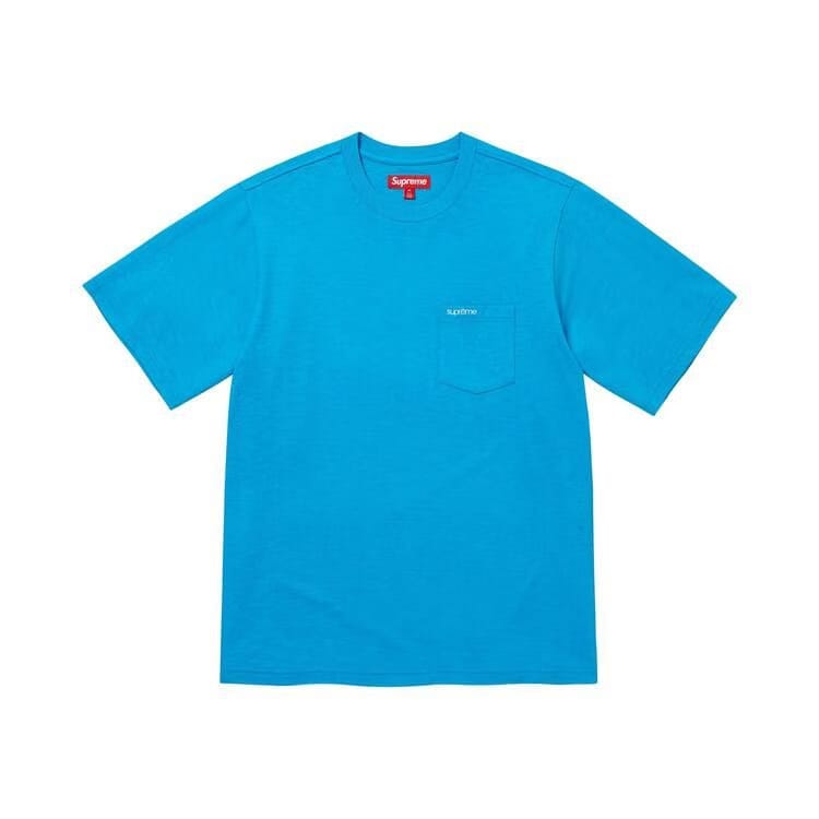 Supreme Shorts-Sleeve Pocket T-Shirt Bright Blue